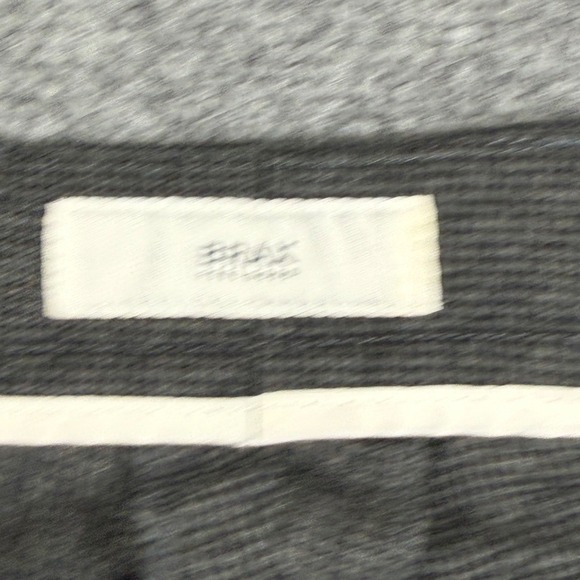 Brax Pants Size 35/36 Gray Black Patterned Flat Front Regular Fit Dress Men's - Picture 6 of 13